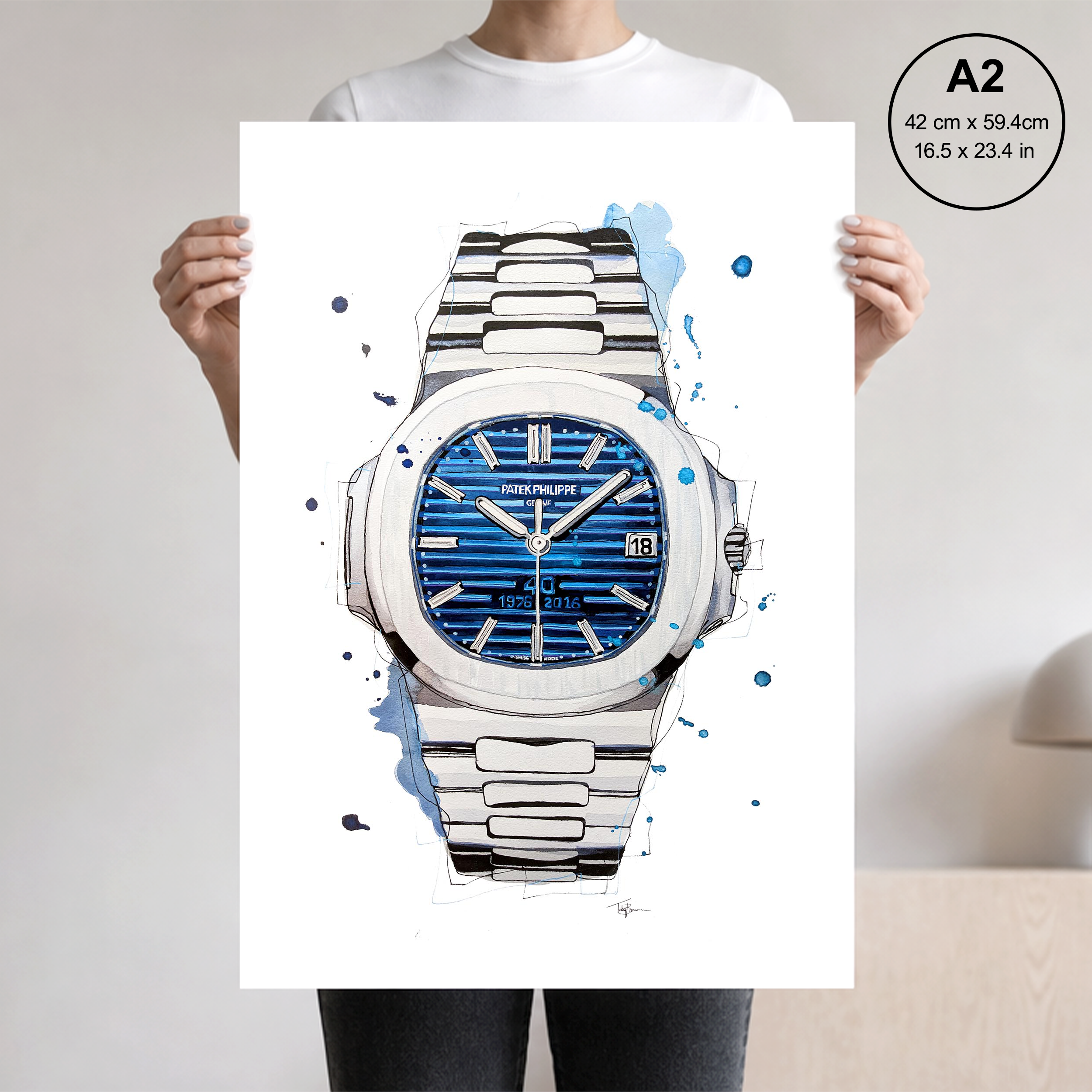 Patek Philippe Nautilus Anniversary Print