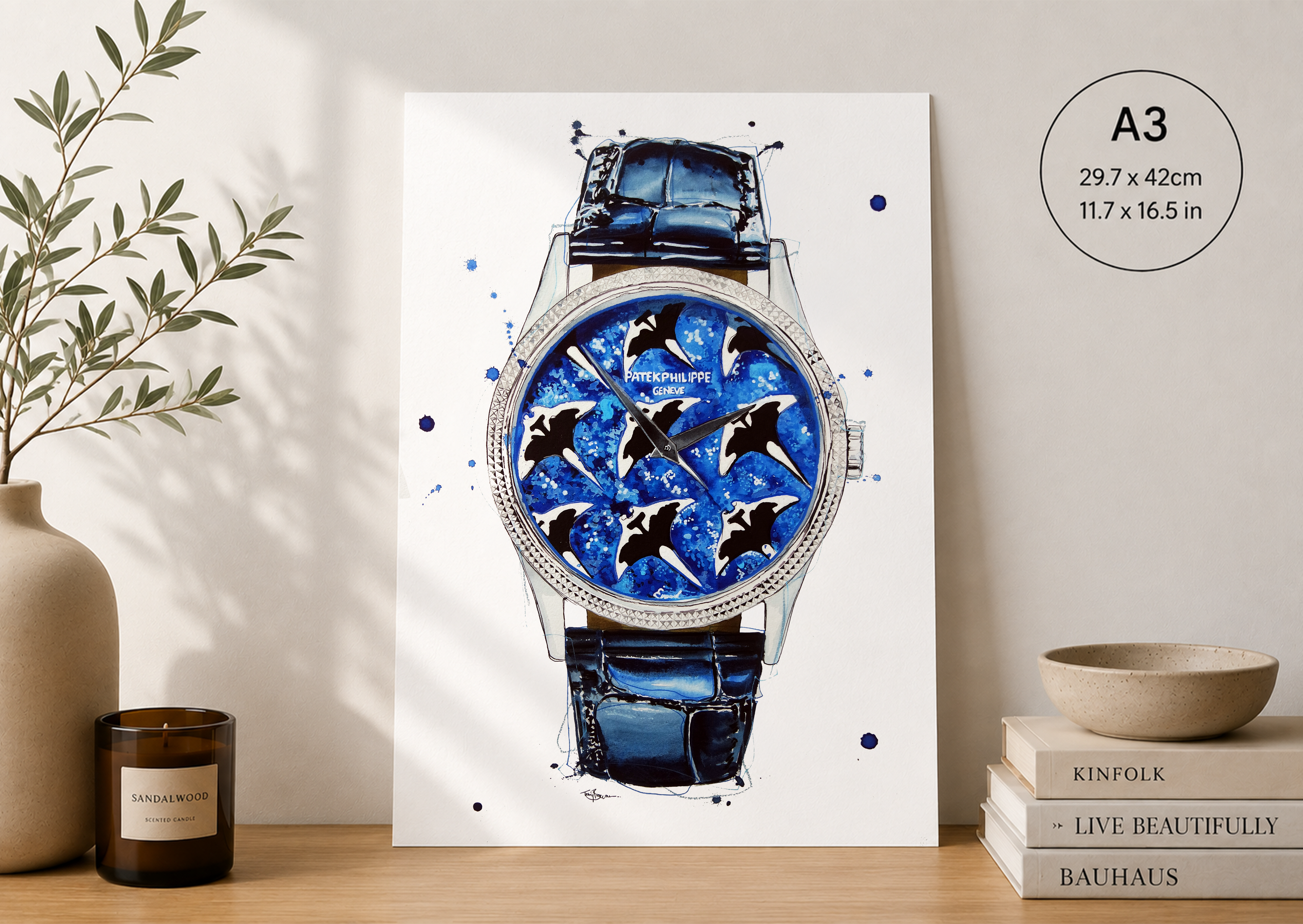 Patek Philippe Caltrava Handcraft Stingray Print