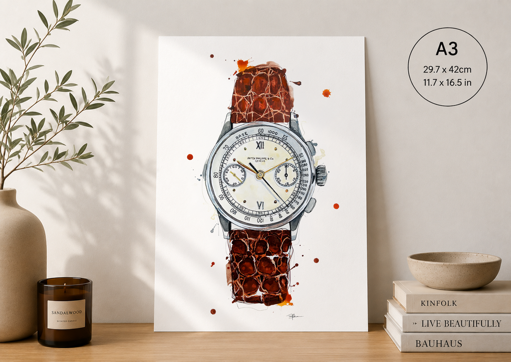 Patek Philippe Chronograph Vintage Print