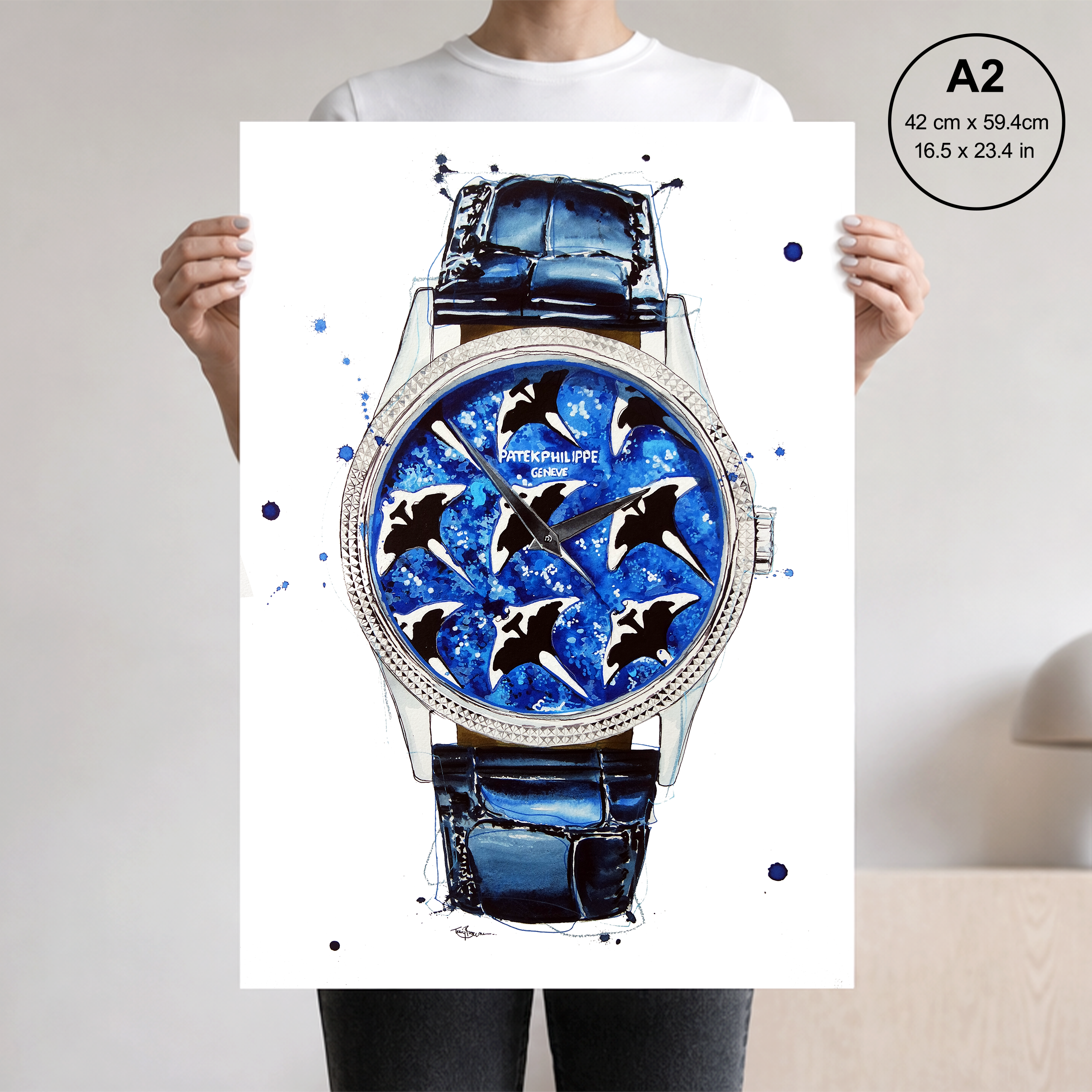 Patek Philippe Caltrava Handcraft Stingray Print