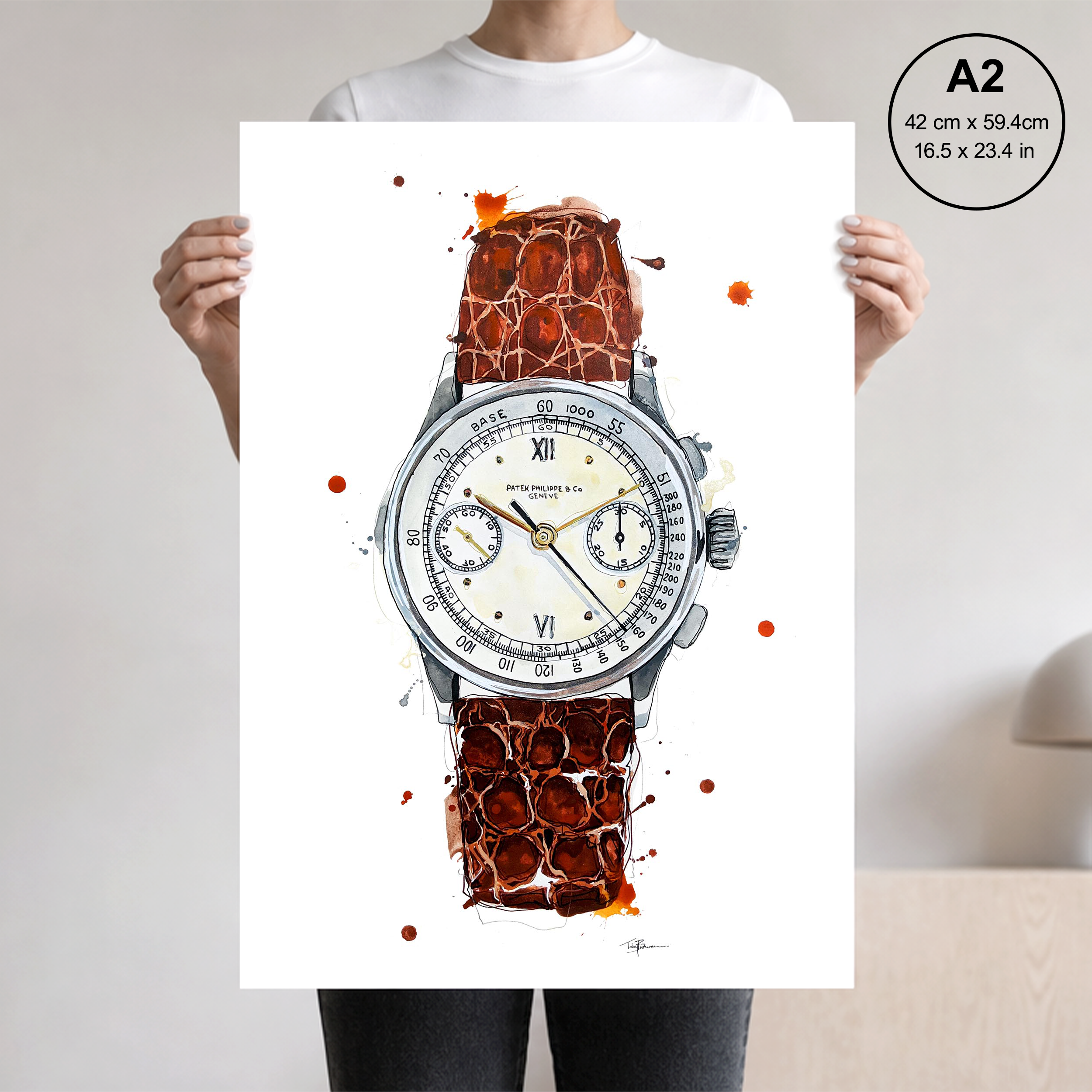 Patek Philippe Chronograph Vintage Print