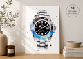 Rolex Batman GMT Mater II Print