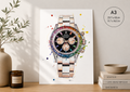 Rolex Rainbow Daytona Print